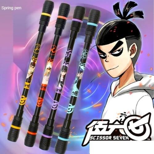 1pcs Random 0.5mm Pen Gel Funny Rotating Pen Gel Pens Student Gift Toy Release Comfortable School