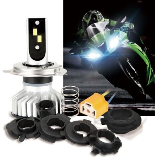 12v-80v LED bulb 35W motorcycle electric light h4 ba20d p15d three claw two claw h7