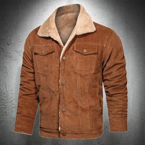 TIKALIA Mens Corduroy Jackets