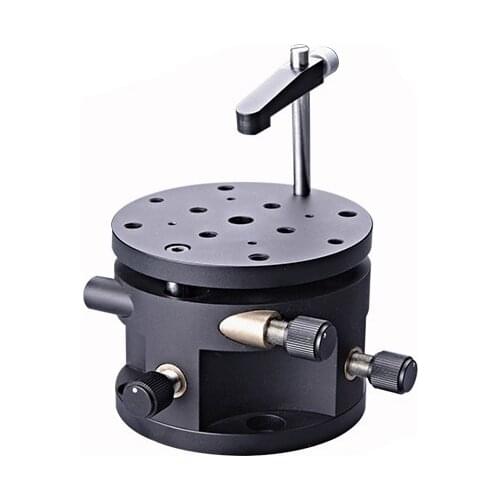 Three degree of freedom rotational platform prism support optics rotate table