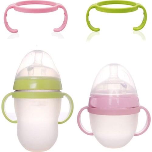 2Pcs Generic Bottle Handles for Como Tomo Comotomo Silicone Baby Feeding Bottle PP Material Baby Bottle Grip Handle