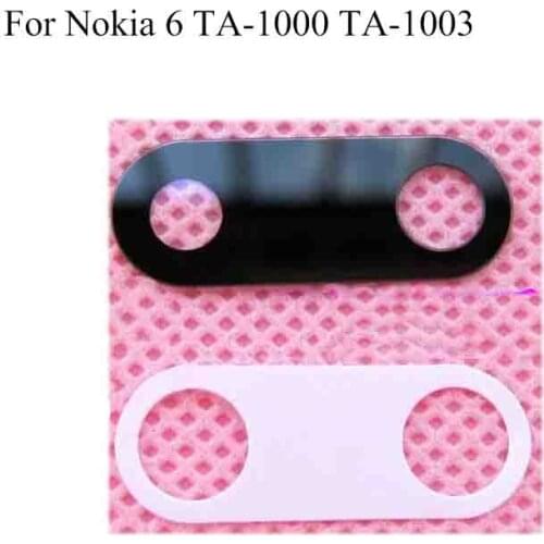 High quality For Nokia 6 TA-1000 TA-1003 Back Camera Glass test good For Nokia6 5.5''inch