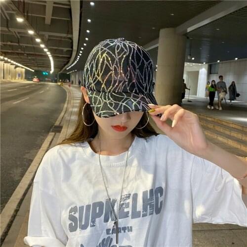 Womens summer lace baseball cap fashion all-match sunshade Beach hat hollow Korean pop cap