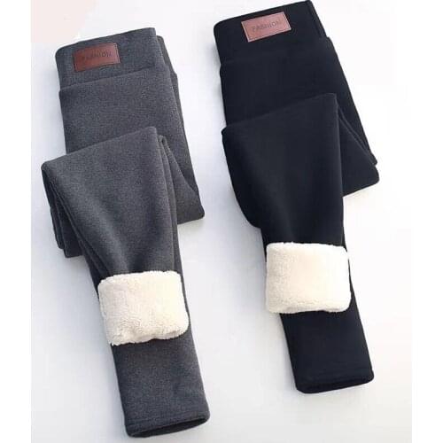 Winter Pants Thermal Leggings High Waisted Pants For Women Flannel Streetwear Trousers Women Winter Casual Pants