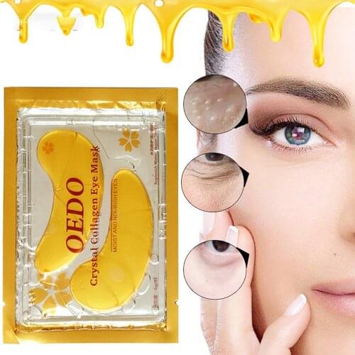 Golden Eye Mask Collagen Crytal Patches Anti Wrinkle Fine Lines Dark Circle Remover Pad Eyes Face Skin Care