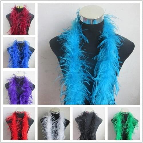 20 Meter/Lot fluffy ostrich feather boa skirt Costumes/Trim for Party/Costume/Shawl/Craft ostrich feather in wedding decorations