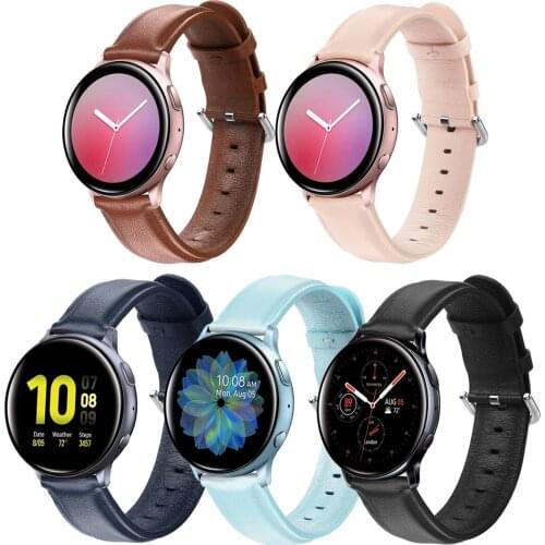 20mm leather watchbands for Samsung Galaxy Watch Active Galaxy Watch 42mm,for Galaxy watch 46mm/ Gear S3 22mm watchstrap