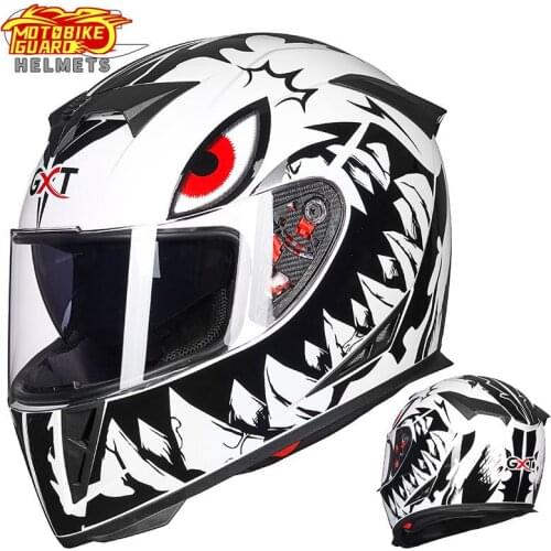 2020 NEW Genuine GXT Motorcycle Helmet Full Face Helmets Winter Warm Double Visor Casco Motorbike Capacete