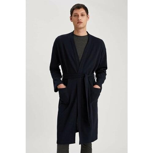 2021 Spring Autumn Bathrobe Men sleep top Kimono Robes For Male Plaid Robes Long Bath Robe Bride Robe Dressing Gown