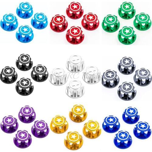 RC Car Aluminum 17mm Hex Wheel Nuts Dustproof Anti-Skid Non-slip for 1/8 Traxxas X-Maxx Summit E-Revo ARRMA Buggy RC Truck