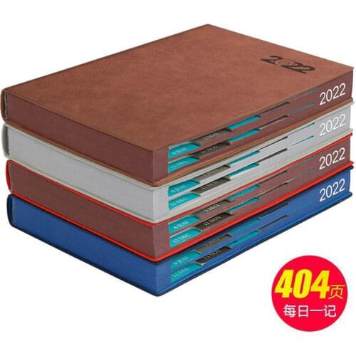 Notebook Books 2021 Schedule Plan 365 Days Daily Calendar Notepad Self-Discipline Punch Card Efficiency Libro Business Office