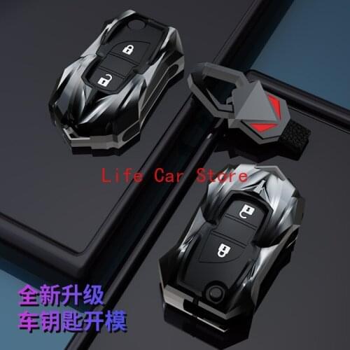 Alloy Key Fob Case Holder Bag Key Ring Protect Key For Toyota Camry Corolla HIGHLANDER RAV4