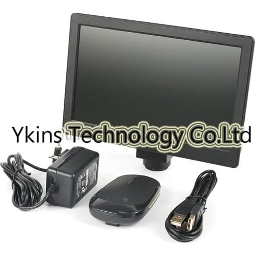 Full HD 5.0MP 9 inch Screen AIO Tablet PC Industrial Digital Video Microscope Camera USB TF Card with Measurement function