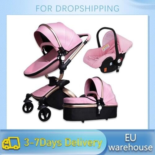 Baby Stroller 3 in 1 tricycle baby walker High Landscape Stroller Folding strollers baby trolley baby pram for baby