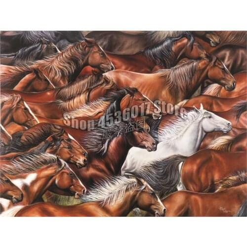 DIY Diamond Painting Horse of a Different Color animals Diamond Mosaic Full Diamond Embroidery Rhinestone Child Gift Christmas