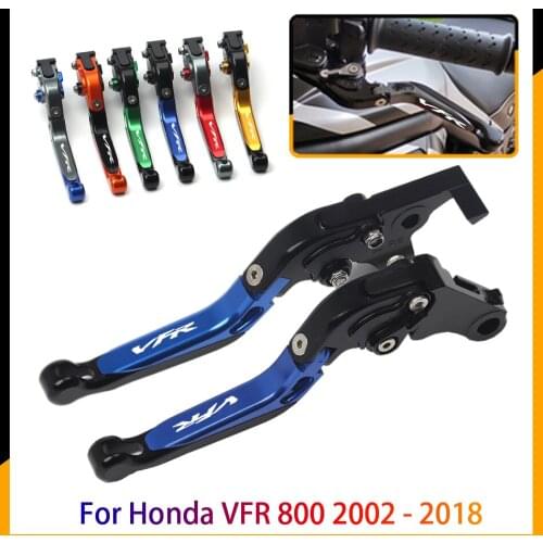 For Honda VFR 800F 2002 - 2018 VFR800 F 2003 2004 2005 2006 Motorbike Adjustable Folding Extendable Moto Clutch Brake Levers