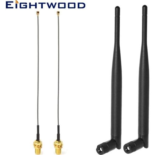 Dual Band WiFi 2.4GHz 5GHz 5.8GHz RP-SMA Female Antenna Aerial U.FL IPX IPEX to RP-SMA Male Pigtail Cable 15cm for WiFi Router