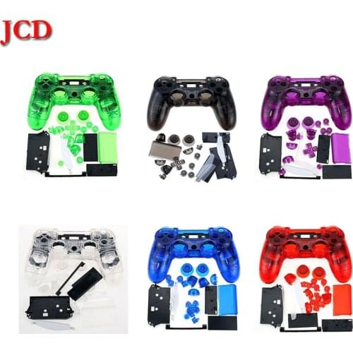 JCD Custom Clear Transparent Housing Shell Cover Case Repair Mod Kit For Sony Playstation 4 PS4 V1 Controller Limited Edition
