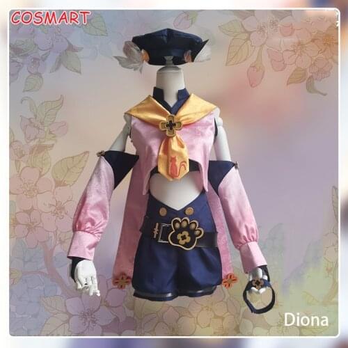 Genshin Impact Diona Cosplay Costume Game Suit Lovely Uniform Halloween Party Outfit For Women Girls Any Size 2020 NEW