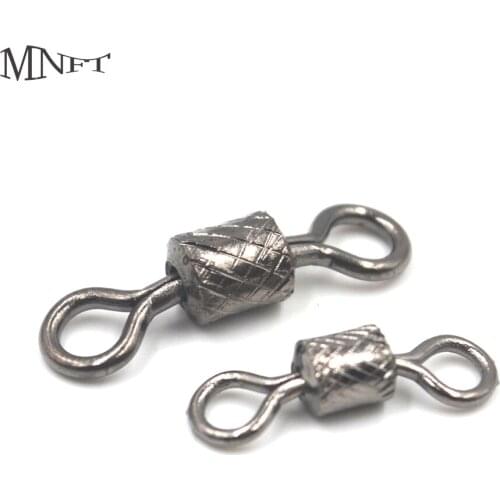 MNFT 20PCS Stainless Steel Rolling Test 60kg Or 70kg Solid Ring Swivel Fishing Connector Fishing Tackle Lures Ball Bearing