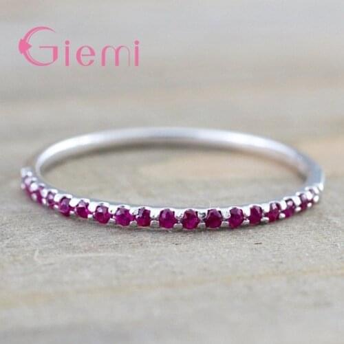 Fashion 925 Sterling Silver Finger Rings For Women Girls Sparkling Zircon Brand Rings Wedding Engagement Jewelry Gift Wholesale