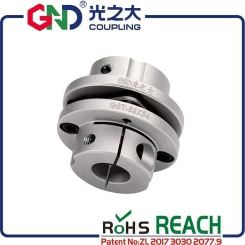GND coupling aluminum alloy 5mm 8mm 14mm single diaphragm coupler disc setscrew series flexible shaft motor kaplin quick couples