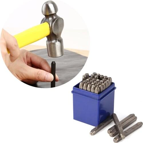 36pcs Alphabet Numbers Stamping Punch Steel Tools DIY Digital Letters Kit DIY Jewelry Gold Silver Metal leather LOGO Stamp