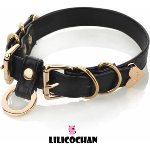 Harajuku Oversized Choker necklace Sexy Pu leather women Collar Bondage Goth Belt Choker Gothic necklace punk jewelry club party