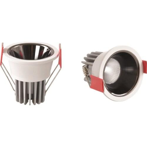 Dimmable Circular Anti Glare COB LED Downlights 7W-15W LED Ceiling Spot Lights Warm Cold White Background Lamps Indoor Lighting