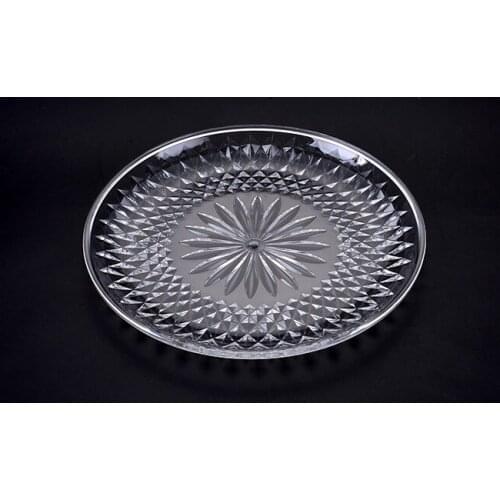 Transparent Acrylic Fruit Tray Ktv Plaste Cake Tray Creative Fruit Tray Crystal Clear Candied Plate