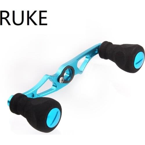 Ruke New Alloy Aluminum Handle EVA Knob For Bait Casting Reel Fishing Tackles, Reel Handle 8*5mm hole for Abu and Daiwa reel