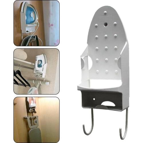 Heat Resistant Ironing Board Holder Hanger Cupboard Door Wall Mount Storage Rack Hotel iron rack Ironing Board Storage holder