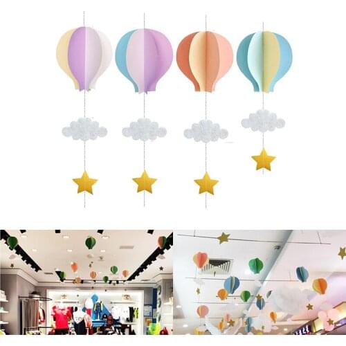 Birthday Decoration Hot Air Balloon Crafts Pendant Decor For Party Anniversary Shopping Mall Jewelry Shop Atmosphere Ornaments