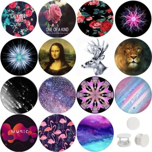 Universal Hot Mandala Round Popped Phone Holder pocket socket попсокет Expanding Grip Stand Mount for all Smartphone Tablets