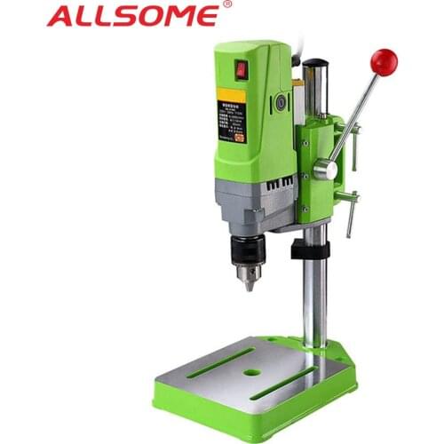 ALLSOME MINIQ BG-5156E Bench Drill Stand 710W Mini Electric Bench Drilling Machine Drill Chuck 1-13mm HT2600