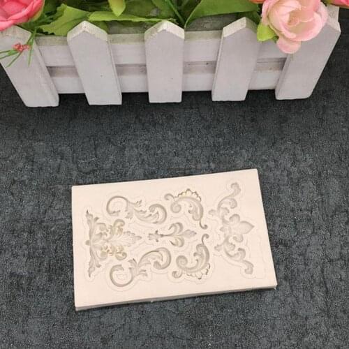 Vintage European Relief Embossed Mold 3d Silicone Fondant Cake Lace Mould Decor Baroque Diy Backing Handmade Sugar Flower B G2F9