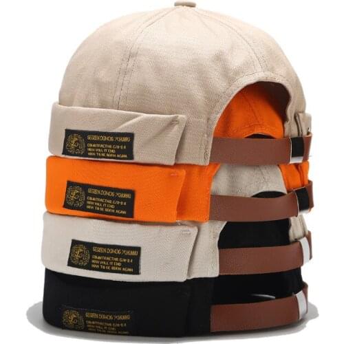Vintage Docker Cap Beanie Breathable Beanie Hat Cotton Spring and Autumn Adjustable Landlord Sailor Hat Female Hip Hop Hat
