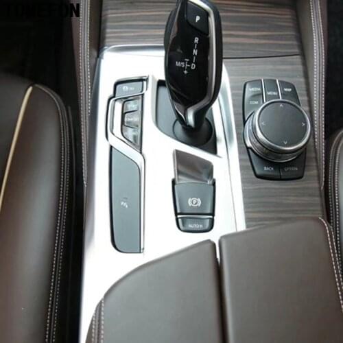 For BMW 5 Series G30 2017 2018 ABS Chrome Interior Central Console Gear Shift Panel Box Cover Trim Left Hand Drive (LHD) ONLY