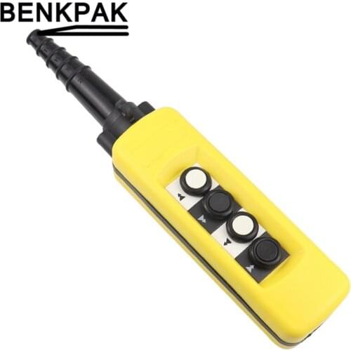 Waterproof dual speed hoist push button switch crane pendant controller
