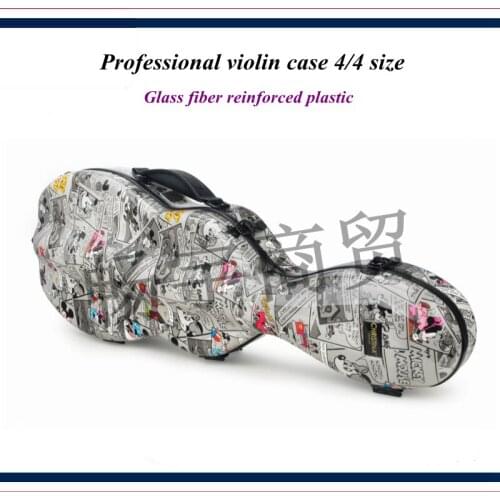 High quality Professional violin case 4/4 FRP carbon fiber Fashion style violin parts violin accessories