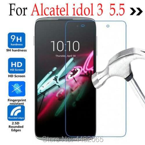 Tempered Glass On The For Alcatel One Touch Idol 3 5.5 6045 6045K 6045Y 6045B 6045I Phone Screen Protector Cover Protective Film