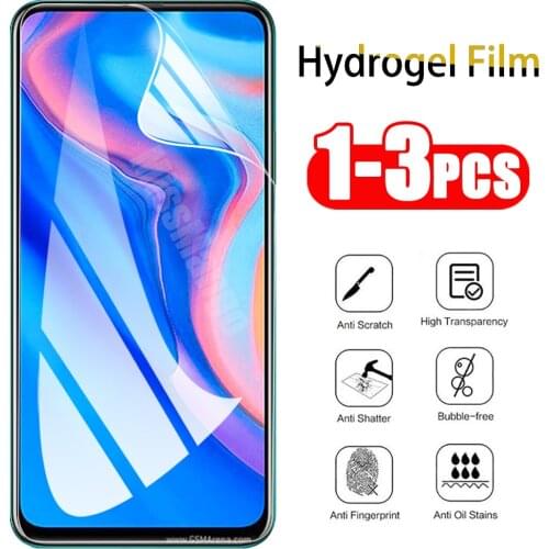 1-3pcs Hydrogel Film For Huawei Y9 Prime 2019 Screen Protector For Huawei Y5 Y6 Pro Y7 Prime 2019 Y9s Y5p Y6p Y6s 2020 Soft Film