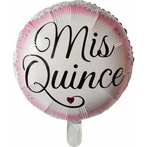 10pcs 18inch Feliz Cumpleanos Spanish Mis Quince 15 Years Old Foil Aluminum Helium Balloon Birthday Theme Party Decor Kids Toys