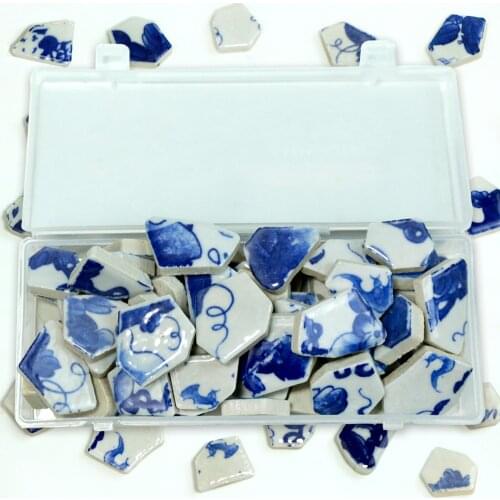 100g DIY Ceramic Mosaic Tiles Glass Mirror Handmade Ornaments Tiles Wall Crafts Colorful Crystal for Decorative Materials