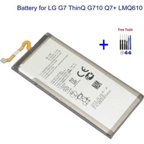 1x 3000mAh 11.5Wh BL-T39 BLT39 Battery for LG G7 G7+ G7ThinQ LM G710 Smart phone Batterie Bateria Batterij + Repair Tools kit