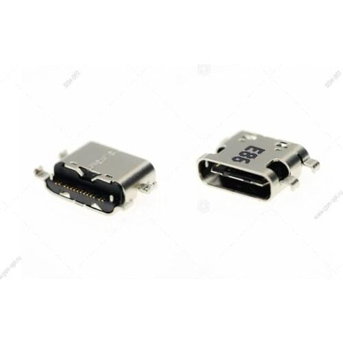 3Pcs/Lot Micro Usb Jack 3.1 Type-C 16Pin 1.6mm Female Connector For Mobile Phone Charging Port Charging Socket