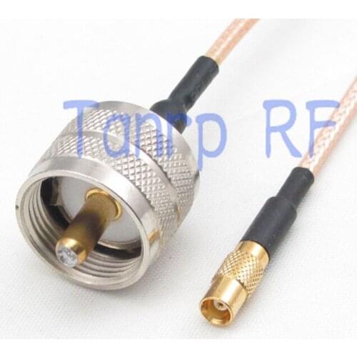 8in MCX female jack to UHF male plug RF adapter connector 20CM Pigtail coaxial jumper cable RG316 extension cord