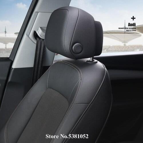 For Audi A4 A6 Q3 Q5 Accessories Leather Car Styling Front Seat Headrest Replace High-end Modified Interior Accessories
