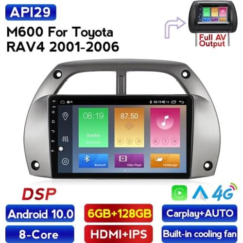 HDMI+IPS DSP Car Video Radio Multimedia Player For Toyota RAV4 RAV 4 2001 2002 2003 2004 2005 2006 GPS Navigation Android 10 DVD