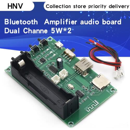 XH-A150 PAM8403 Bluetooth Amplifier audio Board 5W*2 Lithium Battery Singing Machine USB TF-Card Dual Channel Mini Speaker DIY
